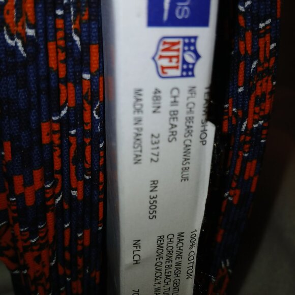 5 Yards NFL Chicago Bears Cotton Canvas Fabric Fabric Traditions BLue Orange - Picture 8 of 11